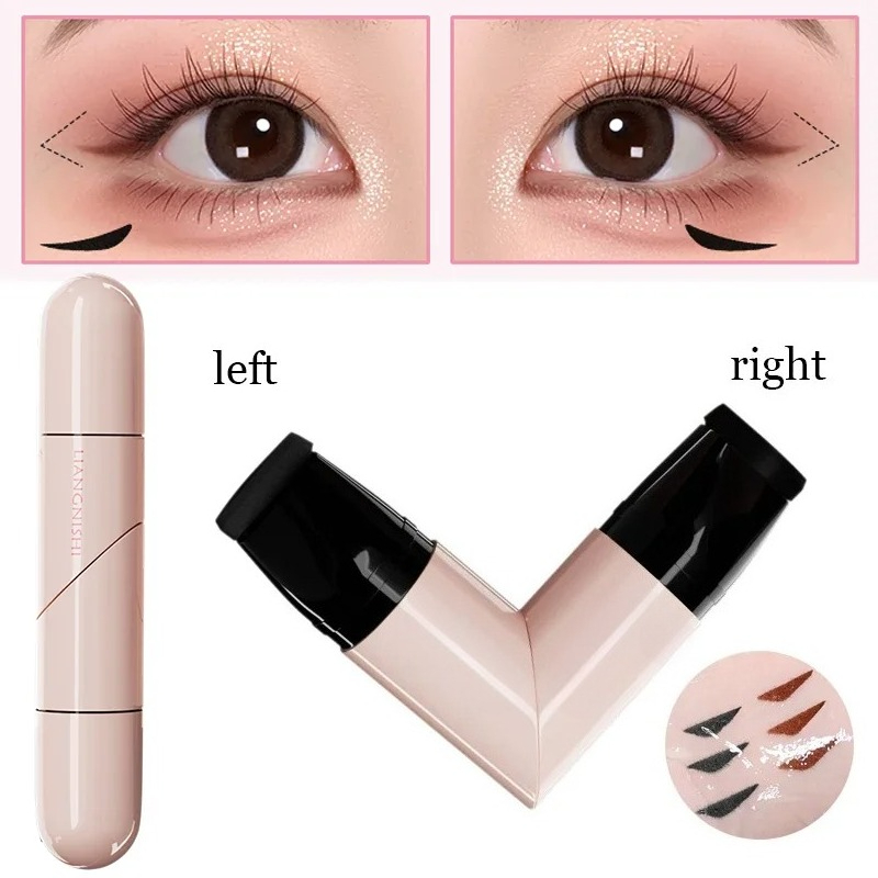 Waterproof Liquid Eyeliner Pen - 1 Adet Döndürmeli Eyeliner Damgası Entegre