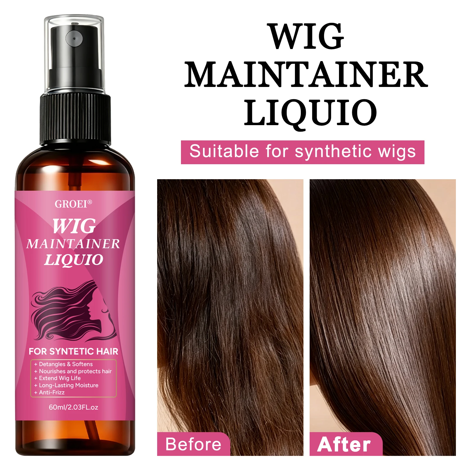 Hair Care - GROEI Elektriklenmeyi Önleyici Peruk Bakım Spreyi