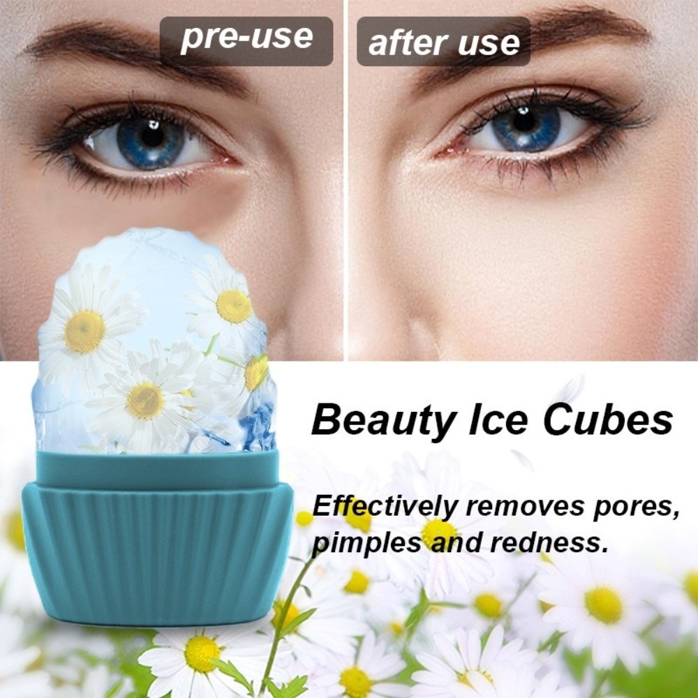 Face Ice Roller Puffiness - Silikon Buz Yüz Rolleri Soğutucu Gözenek