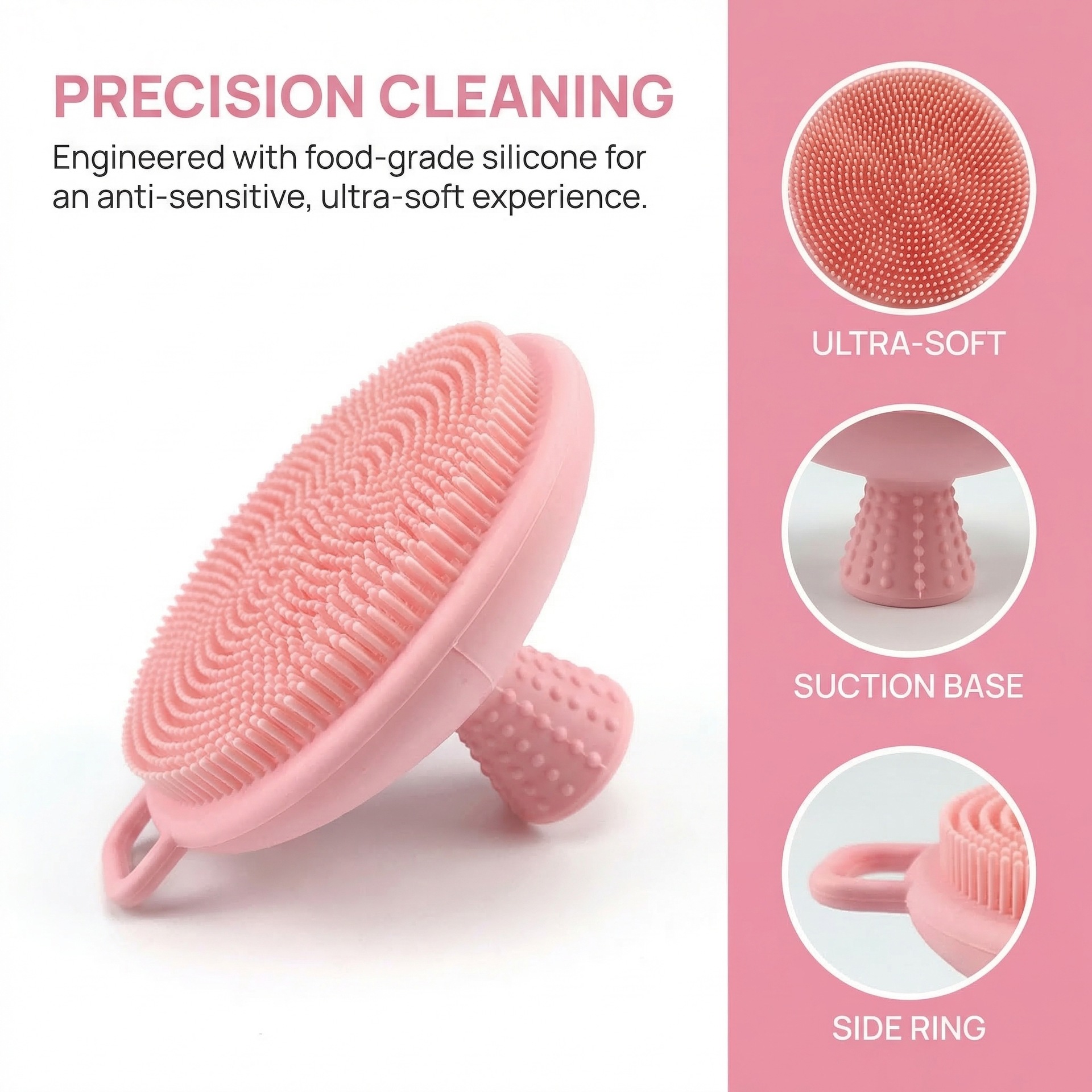 Silicone Face Scrubber Electric - Silikon Yüz Temizleme Fırçası Gözenek Temizleyici