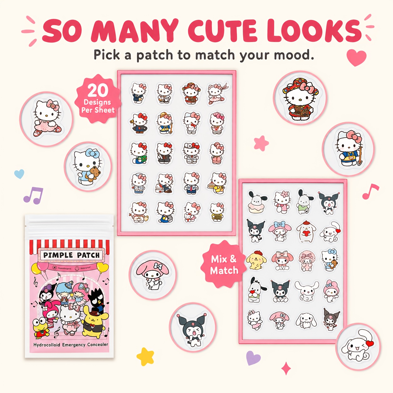 40/120 adet Hello Kitty akne b - Skincare incelemesi ve fiyatı