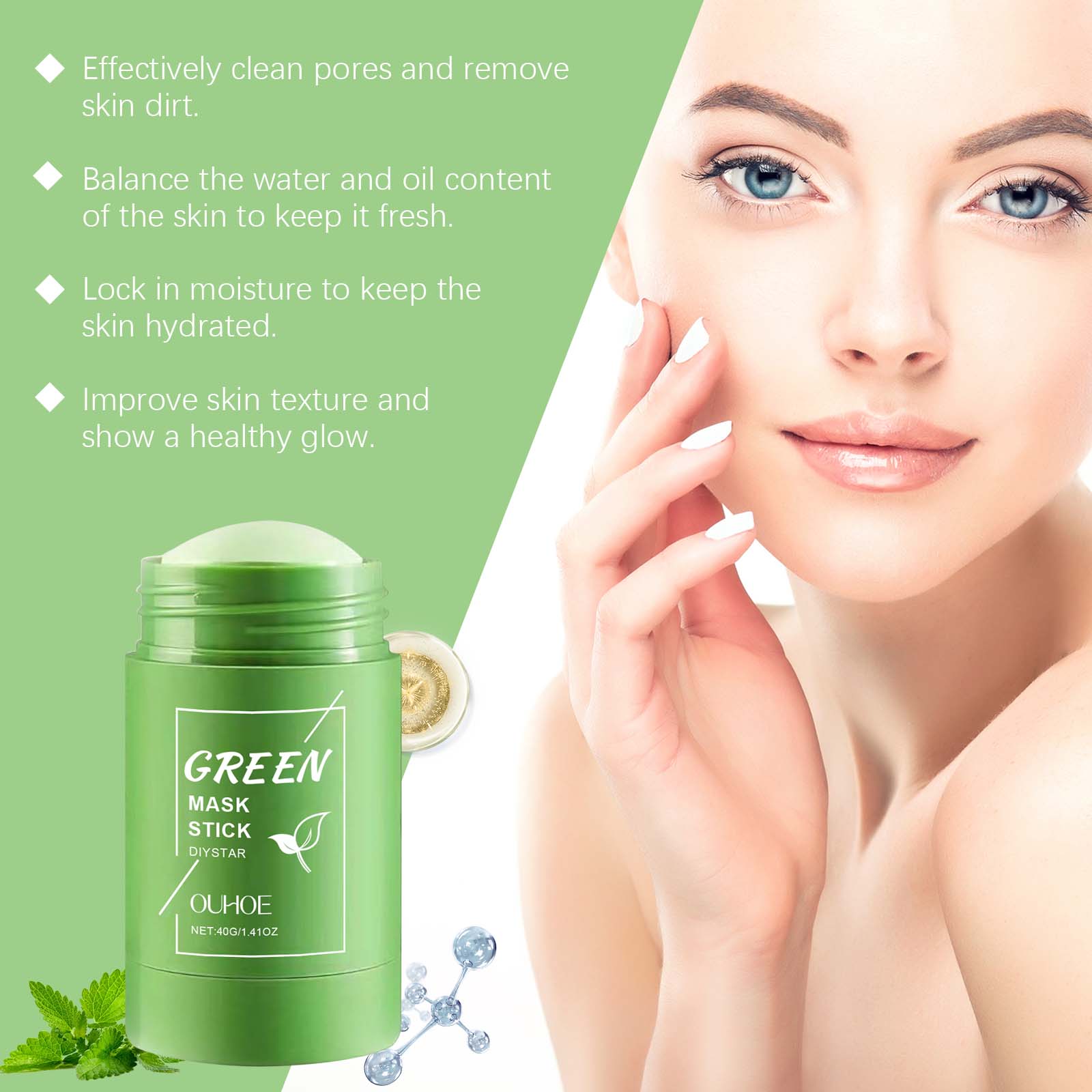 Yeşil Çay Maske Stick'ı Yüz İç - Green Tea Cleansing Clay Mask incelemesi ve fiyatı