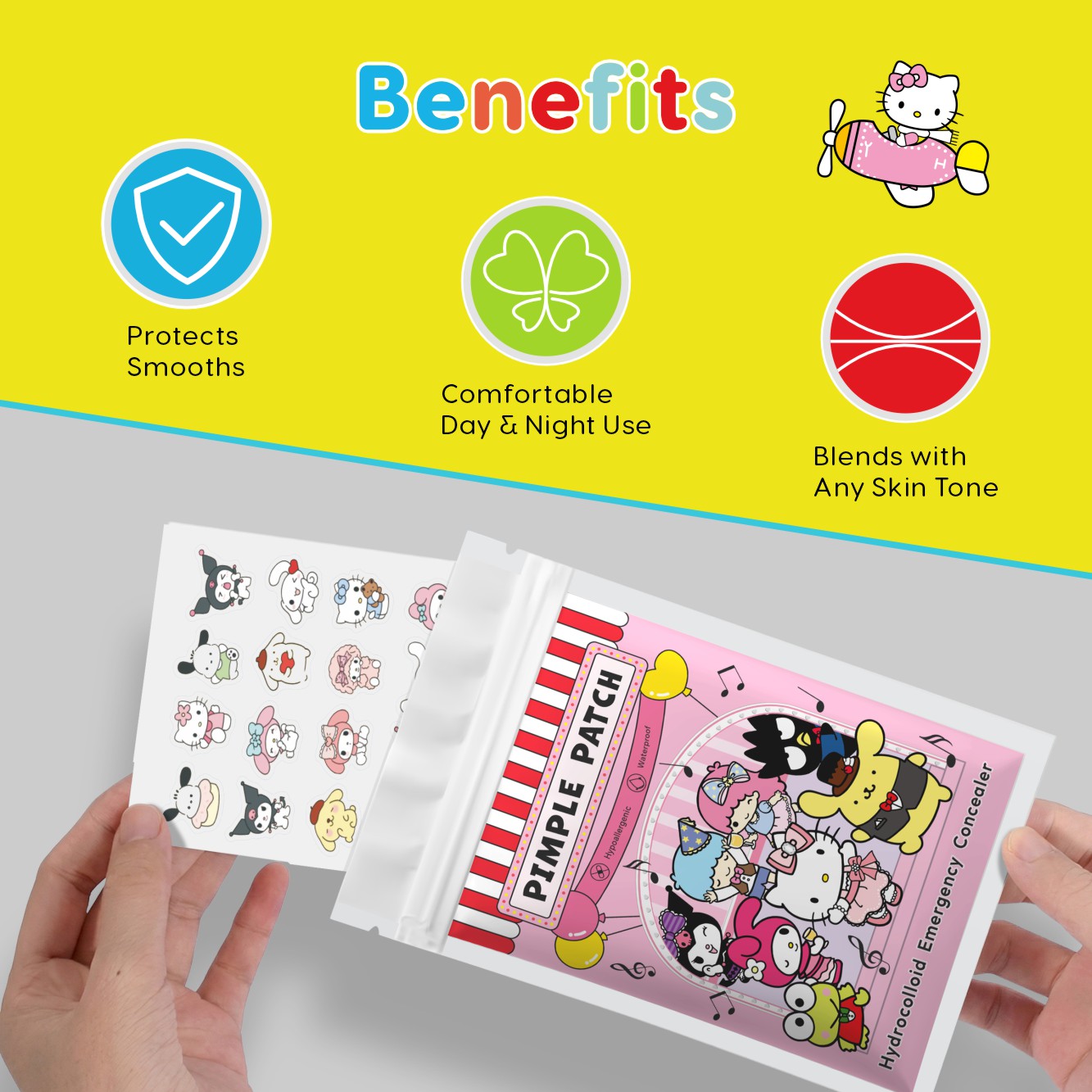 20/100 adet Hello Kitty Hidrok - Hydrocolloid Pimple Patch incelemesi ve fiyatı