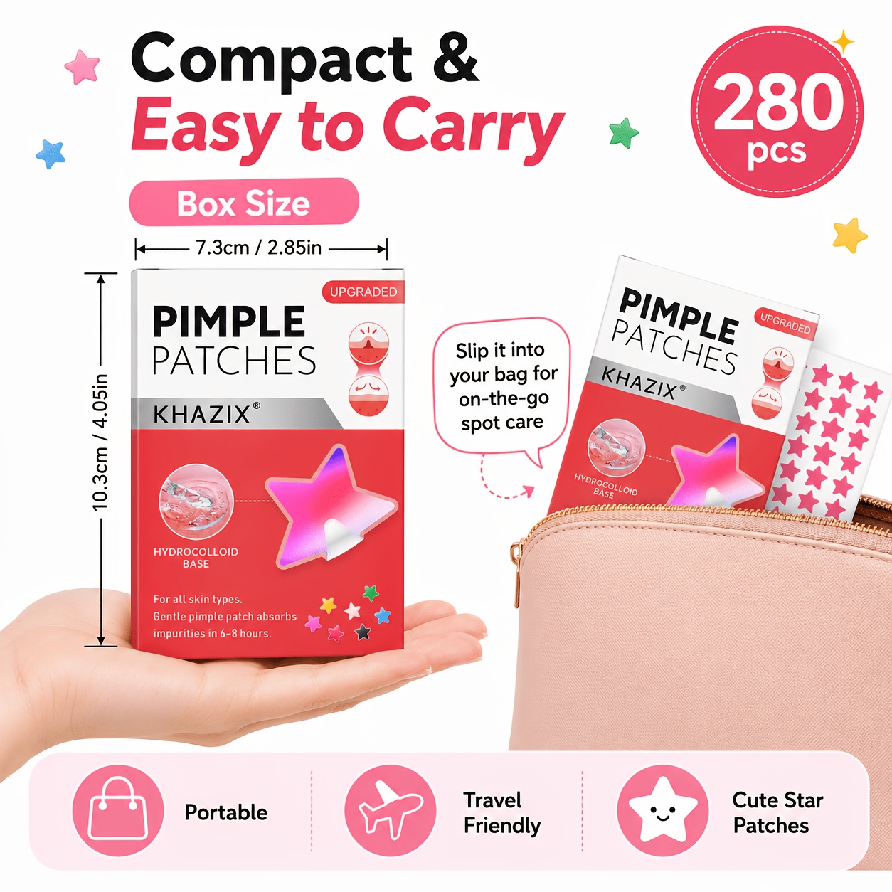 280 adet Yıldız Şeklinde Sivil - Hydrocolloid Pimple Patch incelemesi ve fiyatı